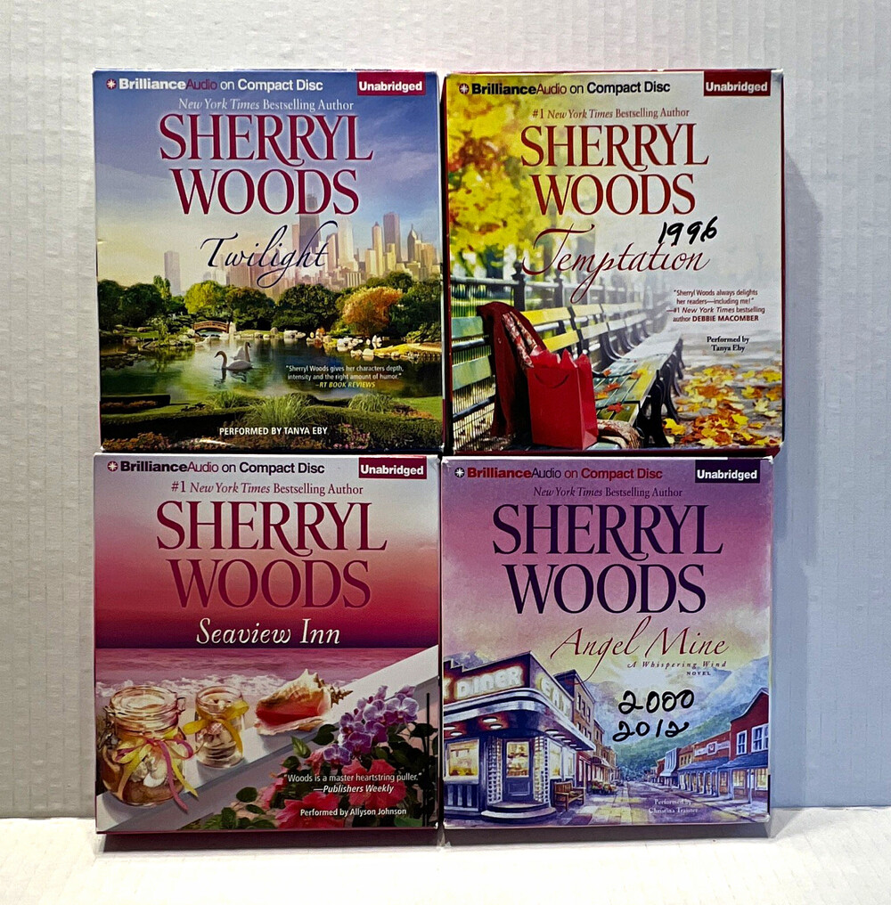 Sherryl Woods Unabridged Audiobook CD Lot 4: Twilight, Temptation
